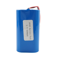 الصين المورد بطارية أيون الليثيوم حزمة 1s2p 3.7v 5200mah Icr18650-2600 2 خلايا بطارية ليثيوم أيون حزم مع موصل