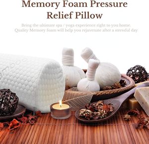 Rayon cổ CuộN gối cho sleeping2 gói bộ nhớ bọt tăng cường cổ tử cung vòng gối cho supportcylinder Ống gối giường - Product Image 6