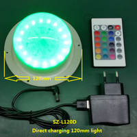 Module lumineux LED RGB rechargeable à commande à distance, 120 mm, 24 LED 5050SMD, moderne, à visser, 16 couleurs, en plastique, pour usage intérieur