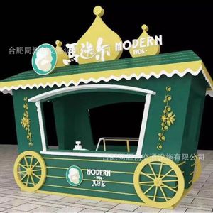 รถขายอาหารเคลื่อนที่ สแตนเลส 2 ล้อ พร้อมพื้นที่เตรียมอาหาร ไฟฟ้าในตัว สำหรับใช้งานกลางแจ้ง - Product Image 3