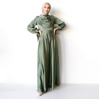Robe Abaya Modeste Satin Soirée Accessoire Vêtement Traditionnel Musulman