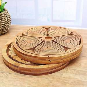 Cesta de frutas dobrável de bambu natural, fábrica - Product Image 2