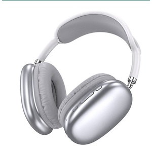Silver <b>Bluetooth</b> Over-Ear Headphones With <b>Aux</b> Input - Product Image 3