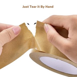 Ruban adhésif en papier kraft personnalisé écologique, imprimé avec logo, auto-adhésif puissant, découpé sur mesure, renforcé, biodégradable, thermofusible, antistatique - Product Image 2