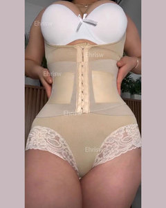 <span class=keywords><strong>Fajas</strong></span> Curvy Correa fina Control de barriga Body <span class=keywords><strong>Fajas</strong></span> Faja Corsé Mujeres Entrenador de cintura Body Shaper Ropa interior Correctiva - Product Image 3