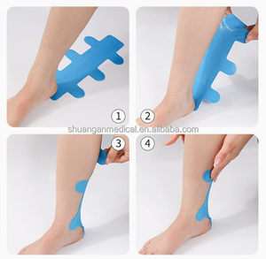 Cinta de Kinesiología Precortada para Piernas, Muslos, Pantorrillas y Isquiotibiales, Soporte Muscular, Rehabilitación y Terapia, Fabricante de Cinta de Kinesiología - Product Image 5