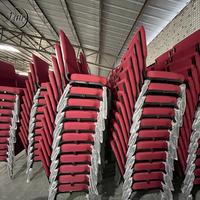 Chaise d'église, d'auditorium, de banquet, de théâtre, confortable, à dossier ailé en tissu, design britannique, à accoudoirs entrelacés, prix usine abordable