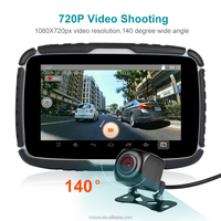 Système de navigation GPS pour moto portable 5 pouces IPS IP67 avec caméra AHD, écran tactile MP3, Android 10.0, carte IGO gratuite dans le monde entier