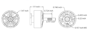 มอเตอร์ไร้แปรงถ่าน 3112 900KV สำหรับการแข่งขัน FPV - Product Image 6