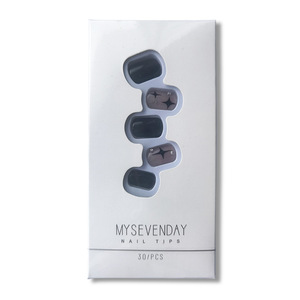 30 ongles portables Xiaohongshu vente chaude Internet célébrité gelée colle autocollants auto-adhésifs pièces d'ongles - Product Image 5