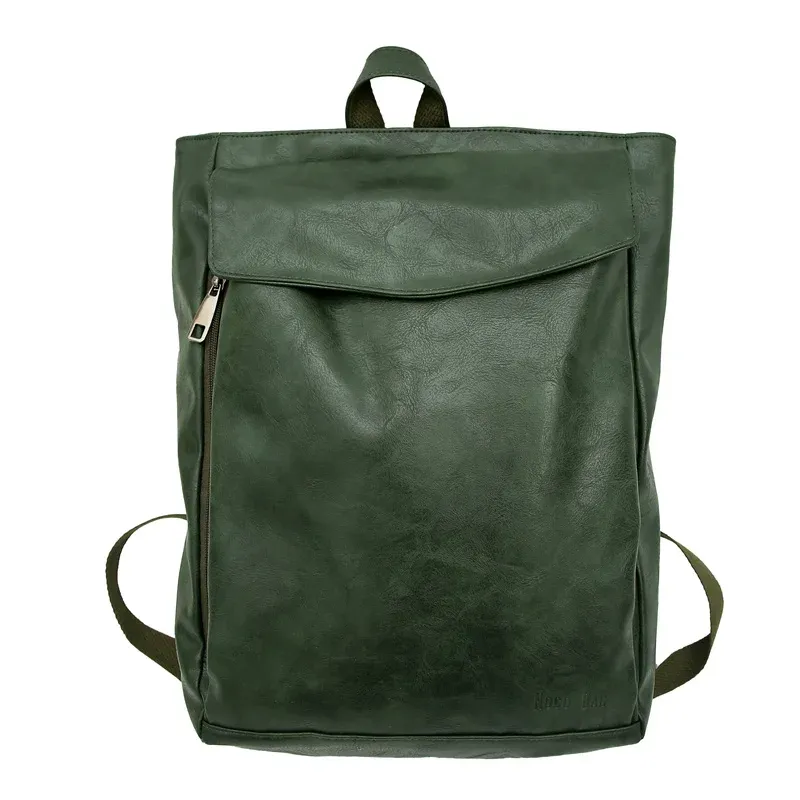 Mochila minimalista para mujer, bolso de viaje de ocio sencillo, mochila de diseñador, mochilas modernas de cuero Unisex, venta al por mayor