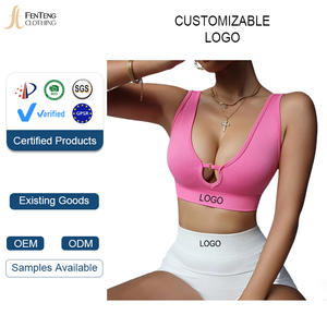 Женская летняя спортивная майка Under Lulu с быстрой сушкой, встроенным бюстгальтером и высокой эластичностью для йоги и фитнеса - Product Image 1