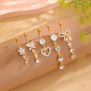 Nhỏ Vòng Vòng Opal Nội Bộ Chủ Đề Dễ Thương Phong Cách Cho Trang Phục Giản Dị ASTM-F-136 Hợp Kim Titan Nội Bộ Threaded <span class=keywords><strong>Navel</strong></span> - Product Image 2