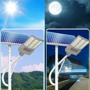 IP65 방수 100W/150W <span class=keywords><strong>LED</strong></span> 가로등 ABS 태양 전지 패널 도로 사용을위한 야외 태양 광 가로등