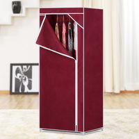 Armoire de chambre personnalisable en tissu non tissé, armoire simple peu volumineuse, économique