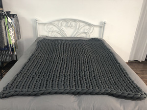 Chunky Knit Gettare Coperta, Coperta di Ingombrante, Grande Cavo lavorato a maglia Morbido, Accogliente Coperta per Divano Letto Decor - Product Image 2