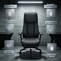 Produits les plus vendus Fournisseurs de soins de santé Chaise de gamer Chaise de bureau avec massage et repose-pieds caché