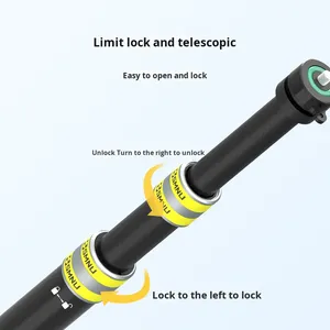 ที่ยึดกล้องกีฬาสำหรับมอเตอร์ไซค์ SMNU <span class=keywords><strong>Tenma</strong></span> China พร้อมไม้เซลฟี่ อลูมิเนียมอัลลอยด์ แบบยืดหดได้ ใช้เป็นเสาธงได้ - Product Image 3