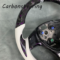 Volant de voiture personnalisé en fibre de carbone véritable forgée pour Volkswagen Passat Golf GTI MK6 MK7 MK8 Polo Sports Jetta Tiguan