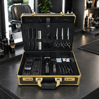 Valise de transport robuste en aluminium anti-odeur pour barbier et coiffeur, avec fermeture à cadenas, pour tondeuses, coupe-cheveux, ciseaux, peignes, idéale pour les voyages