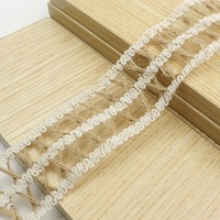 Tr013 Ruban en jute ajouré personnalisé, diverses finitions en dentelle, ruban en toile de chanvre, accessoire artisanal DIY pour chapeaux, sacs, décoration intérieure