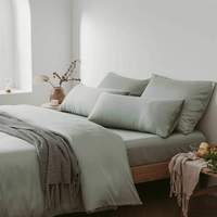 Draps en bambou bio, écologiques, 100% bambou, ensemble de draps de lit, poche profonde, respirants, frais, doux, drap-housse, usage domestique