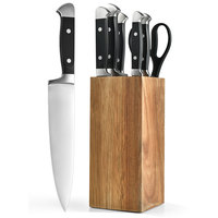 Ensemble de couteaux de cuisine TOALLWIN, bloc de couteaux de cuisine, acier inoxydable de luxe, couteau de chef japonais professionnel