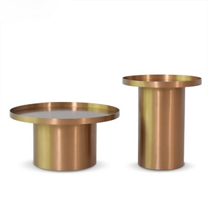 Living Room <b>Gold</b> Coffee and <b>Side</b> <b>Table</b> Luxury All Metal of Type <b>Table</b> Usage Office Home Room Restaurant <b>Round</b> Made in India 2023 - Product Image 5