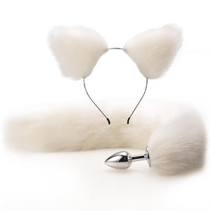 Ass Butt Tail Buttplug Fox Pigtail Anal Plug et Oreilles Produits Érotiques BDSM Oreilles De Chat <span class=keywords><strong>Jeu</strong></span> De Sexe Jouets pour <span class=keywords><strong>Couple</strong></span> Adultes Femmes Hommes - Product Image 5