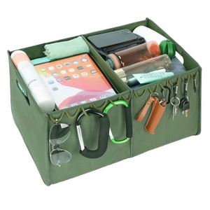 Échantillon gratuit, boîte de rangement de voiture pliable multi-compartiments avec logo personnalisé, organisateur de coffre de voiture pour SUV, accessoires de voiture - Product Image 1