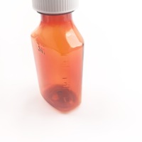 Bouteille ovale en PET Timberlin de 1 oz à 16 oz pour médicaments liquides avec impression sérigraphique et bouchons CR pour sirop