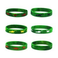 Bracelet en silicone gaufré Jurassic World personnalisé par une usine chinoise, pour enfants, dinosaures, activités scolaires, cadeau, étanche, promotionnel