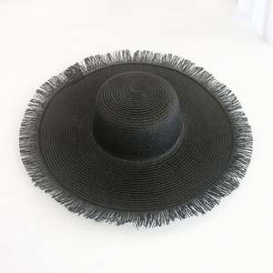 Sombrero Casual de Verano para Exteriores y Playa con Borde Irregular, Ala Ancha, Visera Lisa, Bordado 3D de Papel, Ideal para Pesca y Viajes, Venta al por Mayor - Product Image 4