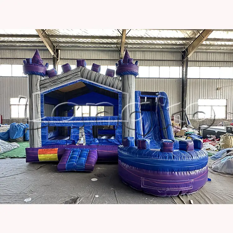 Deluxe bouncer jumper air slide hutan bouncing rumah combo untuk dijual