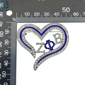 Black Group Servicio social Rhinestone Heart <span class=keywords><strong>Swing</strong></span> Phi <span class=keywords><strong>Swing</strong></span> Sorority Pin con esmalte 1969 SOS Broches de letras griegas - Product Image 2