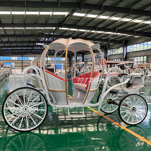 Véhicule de <span class=keywords><strong>mariage</strong></span> en calèche électrique royal OEM Wagon Cendrillon Citrouille Chariot de visite - Product Image 4