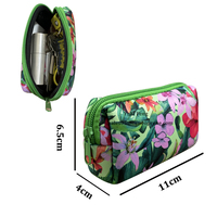 Mini sac à fermeture éclair à impression personnalisée pochette pour cartes d'argent portable en néoprène