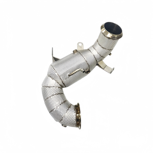 Système d'échappement OEM 304 Down Pipe pour <span class=keywords><strong>Mercedes</strong></span> <span class=keywords><strong>Benz</strong></span> CLA45 <span class=keywords><strong>A45</strong></span>/A45S <span class=keywords><strong>AMG</strong></span> 2.0T 2010-2024, tuyaux d'échappement Downpipe avec bouclier thermique - Product Image 4