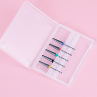 Broca Profesional de Alta Calidad para Uñas, Extra Larga, Herramienta de Manicura Pro Berra de 24 mm, Caja Personalizada, Brocas de Carburo Súper Largas para Uñas