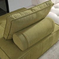Vente directe d'usine, fauteuil de détente compressé, canapé modulaire une place, design moderne, tissu, rembourrage en mousse à mémoire de forme
