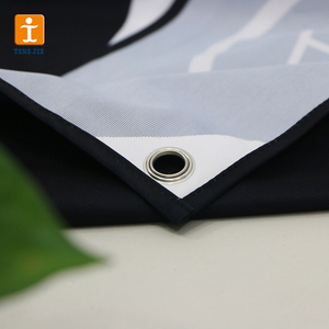 Biểu Tượng Tùy Chỉnh In Dày Dệt Kim Polyester Treo Vải Biểu Ngữ Với Khoen - Product Image 3