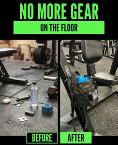 Sac de sport magnétique en néoprène OEM, sac de rangement pour la remise en forme, porte-bouteille et pochette pour téléphone, accessoires pour boissons - Product Image 3