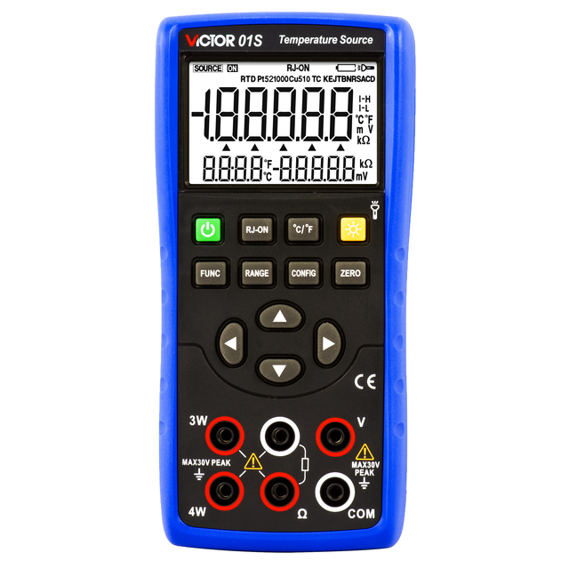 VICTOR RuoShui 01S 5 Digits Multifunction Calibrator Temperature Source Accuracy 0.05% 11 Thermocouple Signals and 5 RTD Signals