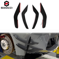 Lames d'air avant en fibre de carbone sèche de style AE, ailerons latéraux de pare-chocs pour BMW G80 G81 M3 G82 G83 M4