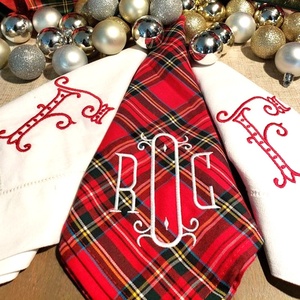 Custom Hot Sale for Wedding Restaurant Party Plain Woven <b>Cloth</b> <b>Table</b> Cotton Pure <b>Linen</b> Napkin Monogram Christmas - Product Image 2