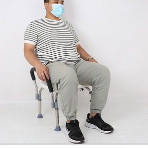 Adjustable Shower Chair Stainless Steel Non Slip <b>Bathroom</b> Safety Equipment 250 Kg Weight Capacity <b>For</b> Elderly And Pregnant Women - Product Image 1