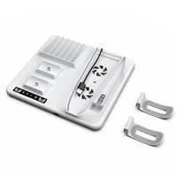 Accessoires de jeu PS5 Base de support verticale avec ventilateur de refroidissement et station de charge pour console de jeu PS5