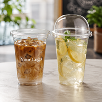 Eetbare kwaliteit wegwerp PET bekers voor koude dranken 10oz-24oz kristalhelder voor koffie, bubble tea & sap - geschikt voor feesten
