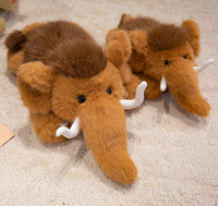 Peluche Mamouth Personnalisée, Jouet en Peluche Doux, Poupée Mamouth Mignonne, Coussin en Laine pour Enfants, Cadeau et Décoration d'Intérieur