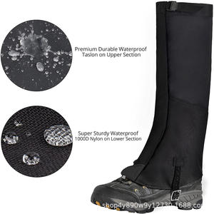 Polainas impermeables WOQI para senderismo, polainas transpirables de nailon para nieve, unisex con cremallera para hombres y mujeres, aventura al aire libre - Product Image 5